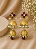 Traditional Floral Jhumka Earrings