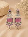 KUNDAN PEARL STATEMENT EARRINGS