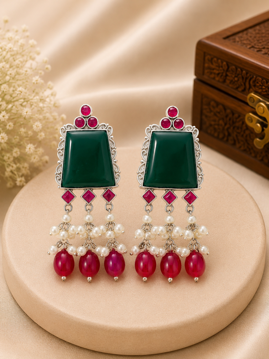 Pearl Emerald Drops